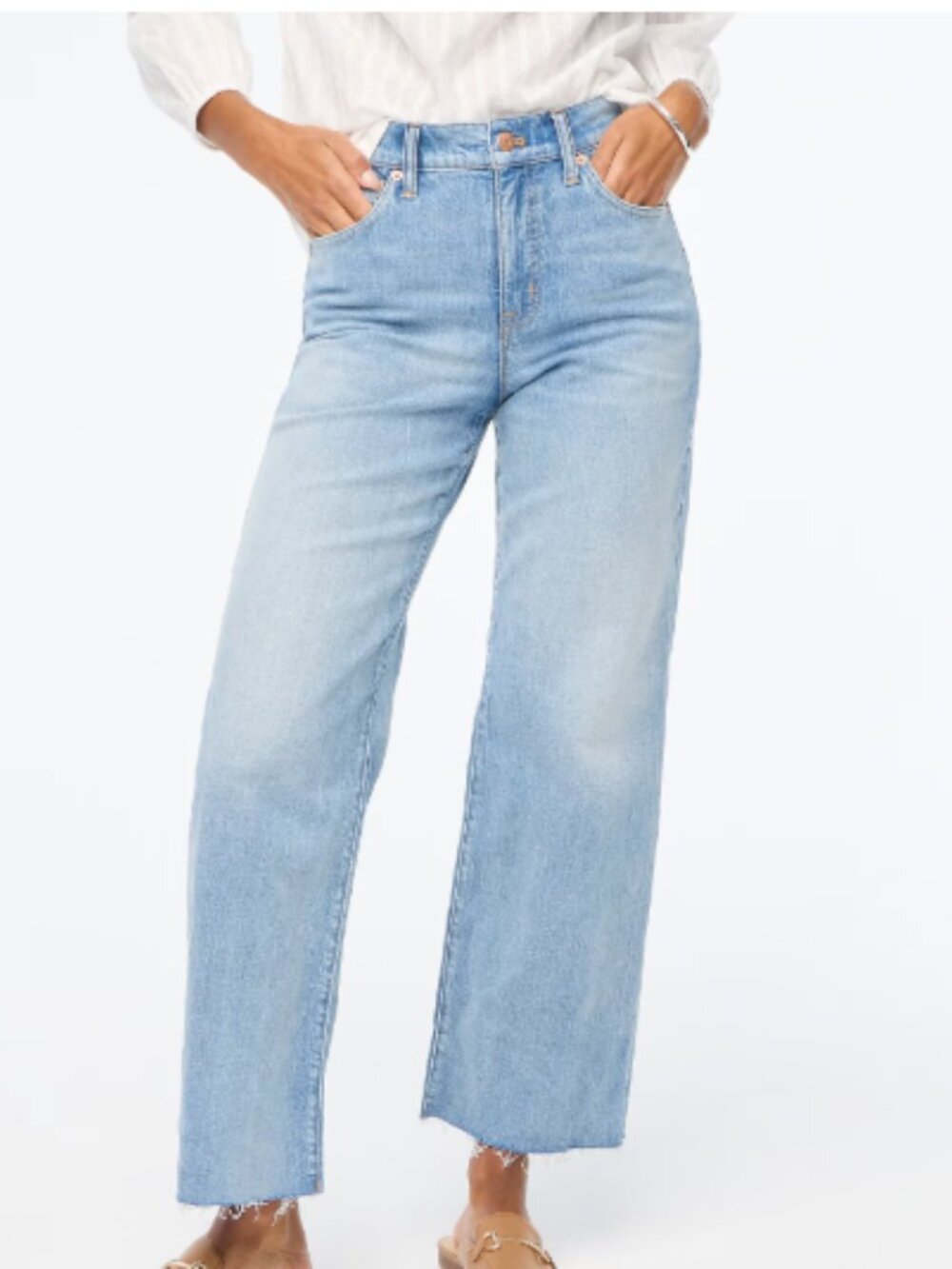 J. Crew Wide Leg Crop Jeans